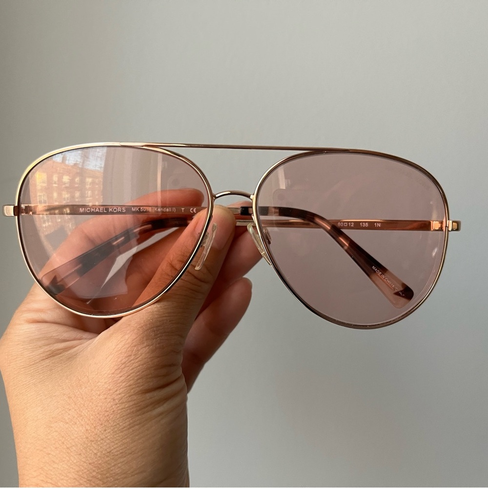 Michael Kors Gold Aviator Sunglasses